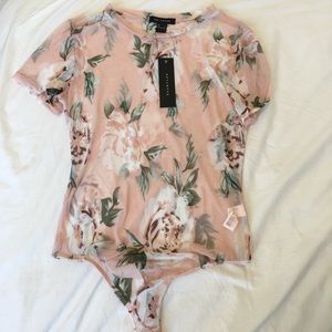 Urban Planet Sheer Floral Bodysuit